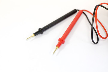 Digital multimeter isolated on white background, part of Digital multimeter.