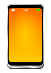 Smartphone with empty Screen - 3D illustration