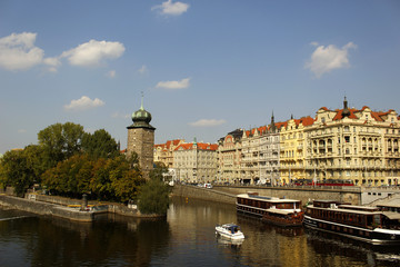 Влтава, вид на Прагу