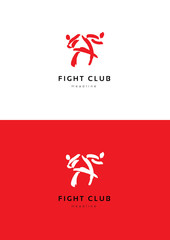 Flight club logo template. © Pitcher