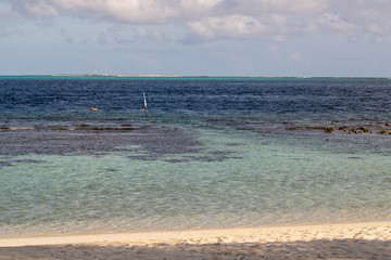 Man made entrance to coral reef