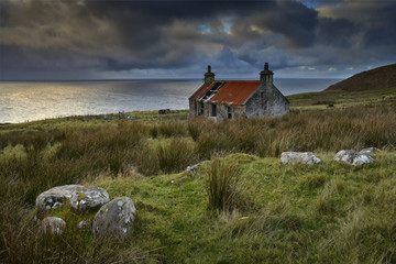 Abandoned croft at Melvaig near Gairloch