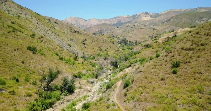 Aerial Los Padres Backcountry Santa Barbara