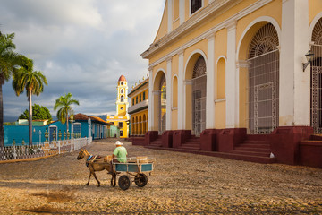 Church of the Holy Trinity overlooking Plaza Mayor,  Trinidad, Cuba
