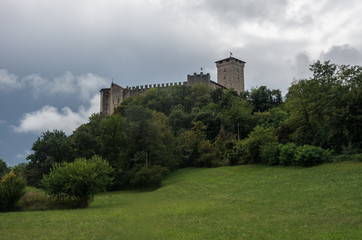 Medieval Rocca di Angera castle, lake Maggiore, Italy