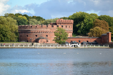 KALININGRAD, RUSSIA. The building the museum of Amber - a tower of 