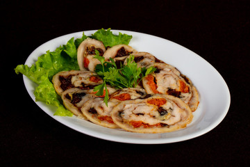 Stuffed chicken roll