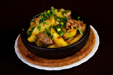 Roasted pork with potato
