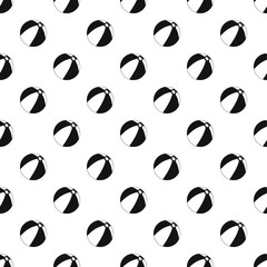 Ball for children to play pattern seamless in simple style vector illustration