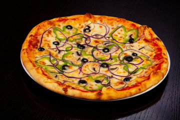 Delicious vegetarian pizza