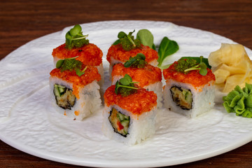 Japanese salmon roll