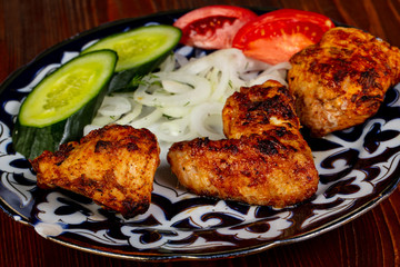 Roasted chicken wings