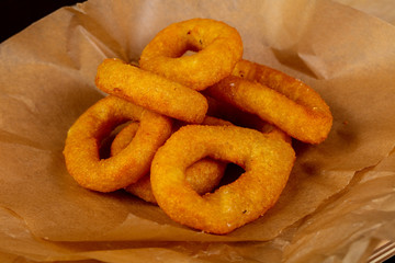 Fried squid rings