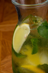 Homemade lemonade with citrus