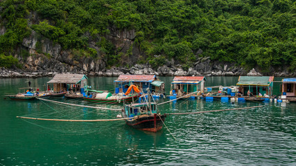 Fototapeta na wymiar Vietnamese Fishing Village