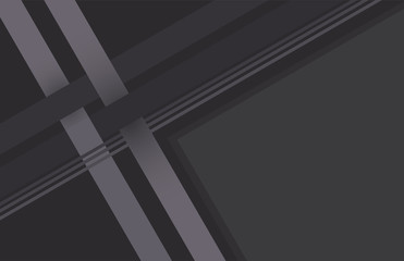 Black dynamic stripes background vector. Business elegant abstract  brochure backdrop.