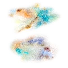 Watercolor stains for background. Abstract texture.