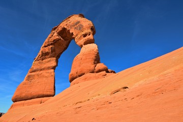 Fototapeta na wymiar delicate arch in arches national park utah