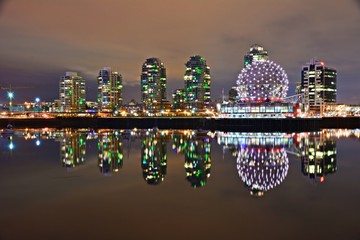downtown vancouver lights