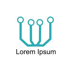 Abstract technology logo template vector icon