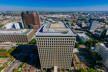 View of the city of Los Angeles, from Los Angeles City Hall