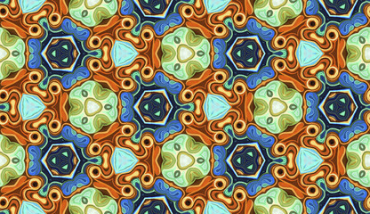 Abstract seamless color pattern