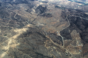 Aerial Desert Mountain Rock Texture