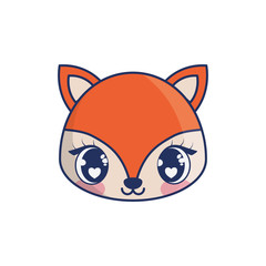 cute fox adorable character
