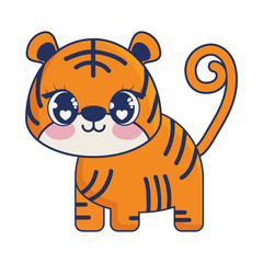 cute tiger adorable character