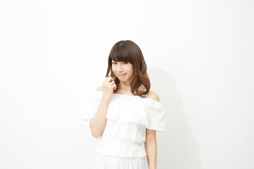 女性　スタジオポートレート