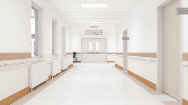 Hospital Corridor - Entering The Operating Room