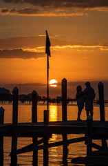Couple watching a Sunset in Florida