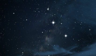 Deep space. Background texture. Realistic cosmos illustration. © Jakub