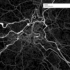 Area map of Bern, Switzerland