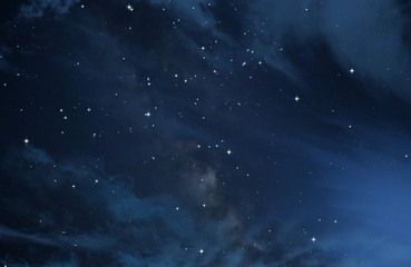 Deep space. Background texture. Realistic cosmos illustration.