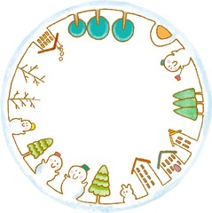 雪だるま10_03（雪景色）