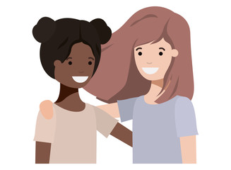 friendly teenagers ethnicity girls characters