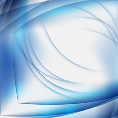 Abstract blue background with geometric pattern of lines. Wave and distortion of forms.