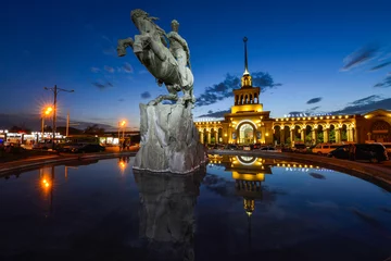 Papier Peint photo autocollant Monument historique La statue de David de Sassoun à Erevan