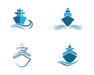 Fototapeta na wymiar Cruise ship logo