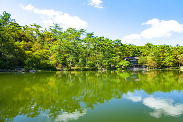 Fototapeta premium Sceneria parku ponownie, na górze Rokko, Kita-ku, mieście Kobe, prefekturze Hyogo