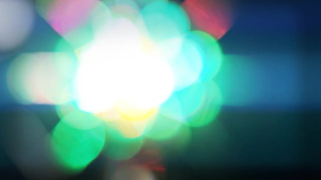 Colorful lights club show