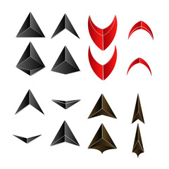 Obraz premium arrow icon illustration vector set