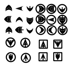 arrow icon illustration vector set