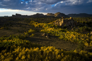 Vedauwoo in Fall Colors From the Sky