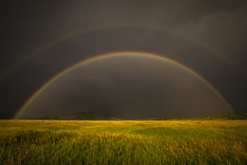 Rainbow in Grand Teton National Park