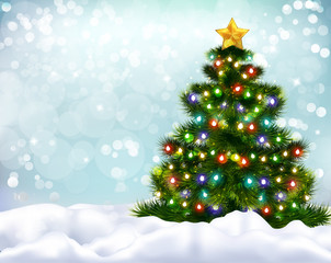 Christmas Realistic Background