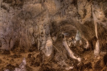 Carlsbad Cavern National Park is largely an Underground Cave System