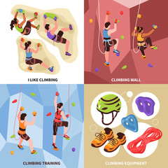 Fototapeta premium Climbing Gym Design Concept
