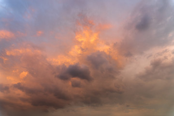 Cloud - sky sunrise or sunset  backgrounds beauty in Nature.